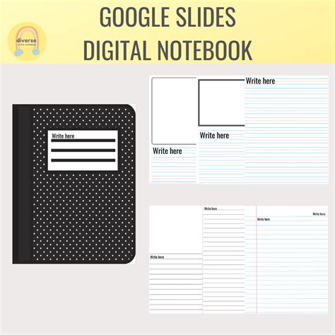 Google Slides Digital Notebook Digital notebooks, Writing notebook
