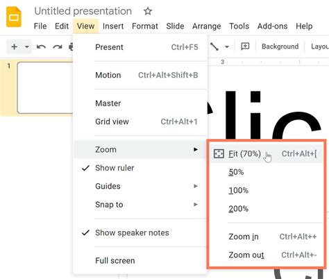 Google Slides Getting Started with Your Presentation