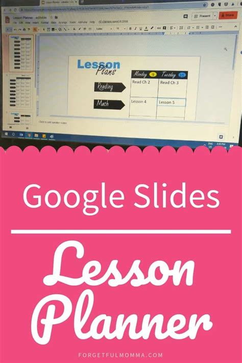 Google Slides Lesson Planner Momma