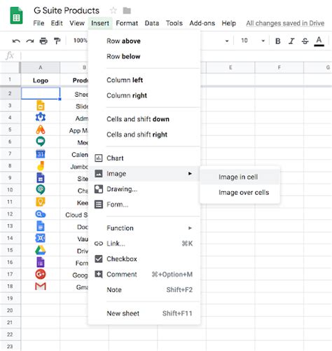Google Workspace Updates It’s now easier to insert images in cells in