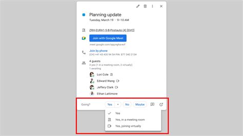 Google Workspace Updates RSVP to Calendar events from forwarded