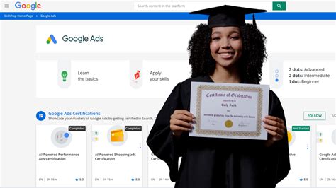 Google ads certification free skillshop.  These aren't academic credentials.  Learn at y...