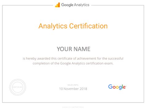 Google analytics certificate.  Google Analytics Course Is Taught Hands-On By Experts.  L...