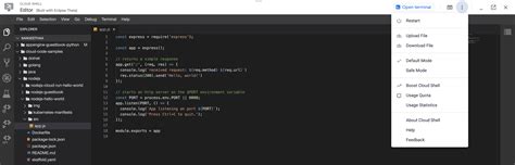 Google cloud shell editor python.  Most Google Cloud Shell environments come with ...