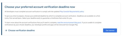 Google developer console verification.  This article To protect users from malwa...