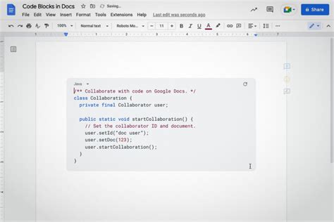 Google doc.  Result Tips for Formatting Code Blocks in Google Docs Use Consiste...