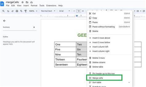 Google docs how to merge cells.  How to merge cells in a Google Docs t...
