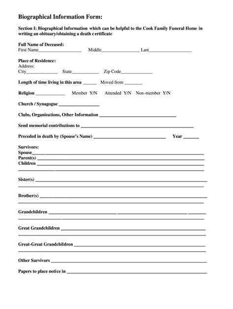 Google docs obituary template Fill out & sign online DocHub