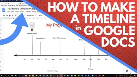 Google docs timeline template. 