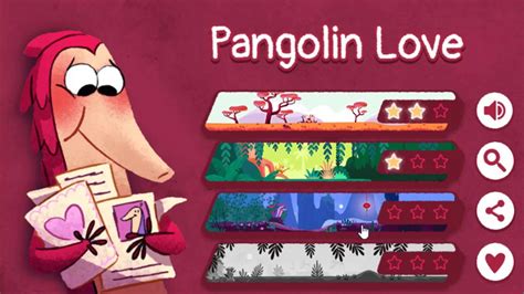 February 13, 2017 - 11:15 am. This Valentine’s Day, Google wants to spread the love with a new playable Doodle that aims to raise awareness of the looming extinction of the pangolin. For this .... 