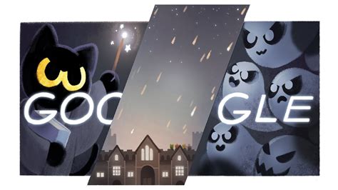 Google. Google has brought back Momo the black cat to help celebrate this year's Halloween. When last we saw our adorable but fearless feline, he was helping defend the Magic Cat Academy from a .... 