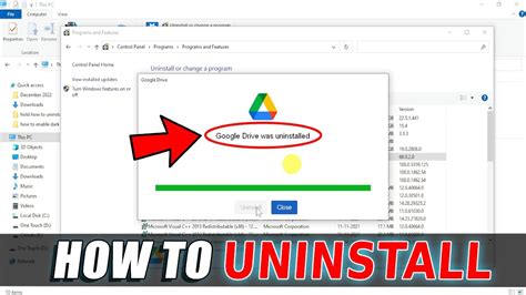 Google drive is in use uninstall.  Google Drive is the problem Using A...