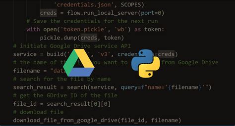 Google drive python.  This context provides a comprehensive tutorial on how to ...