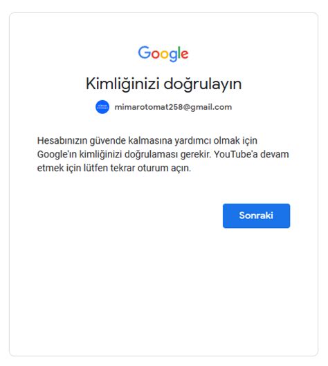 Google kimliğinizi doğrulayamıyor. Kısıtlı geliştirici hesapları . 