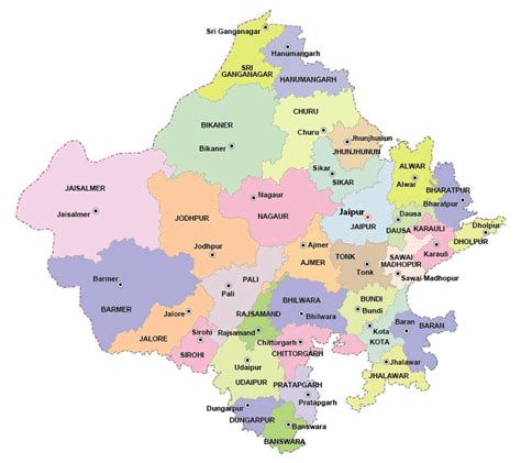 Google map of rajasthan district wise. .  ...