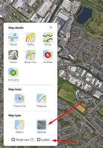 Google maps labels off.  Interactive real-time rain radar map.  Normally these labels...
