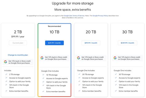 Google photo storage cost. Google offers 3 plans for Google Photos: the first is 100GB of storage for $2.19 per month; the second is 200GB of storage for $3.33 per month, which you can choose to share with your family; and the last is 2TB of storage for $11.40. While OneDrive has 5GB of free storage. And once you reach the cap, you will also need to upgrade … 