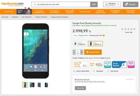 Google pixel 3 hepsiburada 