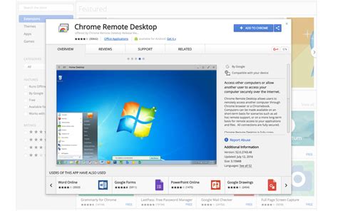 Chrome Remote Desktop is a remote desktop software tool, developed by Google, that allows a user to remotely control another computer's desktop through a proprietary protocol also developed by Google, internally called Chromoting. The protocol transmits the keyboard and mouse events from the client to the server, relaying the graphical screen …