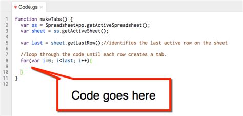 Google script for loop