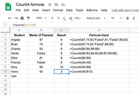 Google sheets counta.  Google Sheets (Used 1/5) provides an array of robust tools...