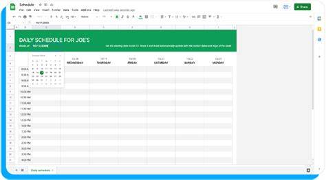 Google sheets daily schedule template.  Yes, Google Sheets does have a daily s...