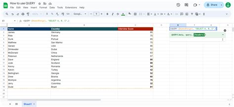 Google sheets query case statement.  It is written using the &ldquo;switch&rdquo; function, which ...