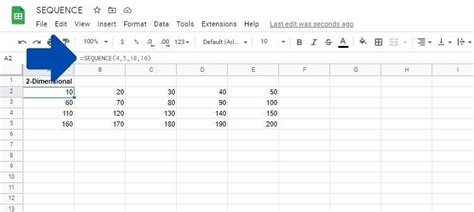Google sheets sequence with text. .  ...