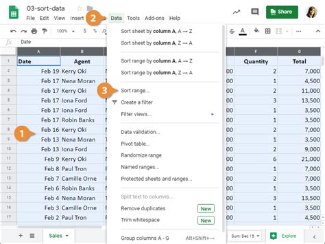 Google sheets sort by column.  Ask questions.  Learn to sort columns in Google Shee...