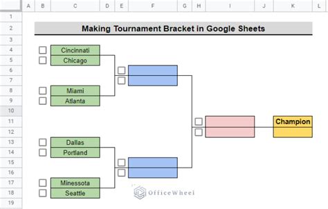Google sheets tournament bracket template.  Running a tournament, whether for your o...