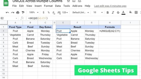 Google sheets unique from multiple sheets.  Covers syntax, examples, an...
