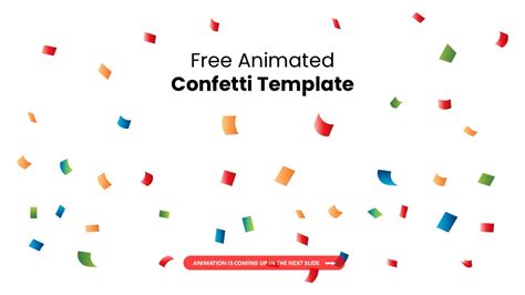 Google slides confetti animation.  Choose from a variety of customizable fo...