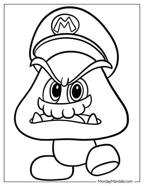 Goomba Coloring Pages