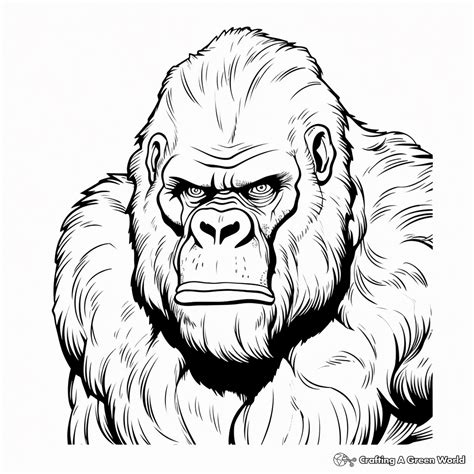 Gorilla Coloring Shee
