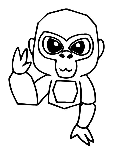 Gorilla Tag Coloring Sheets