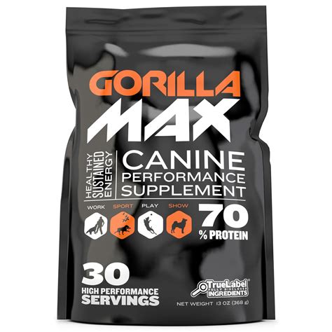 Gorilla max canine supplement. Corn Syrup Solids. Made from corn, this ingredient provides your dog with energy in the form of carbohydrates. Corn syrup solids are about ¾ as sweet as cane sugar. Vegetable Oil. Vegetable oil consists of heart-healthy unsaturated fats that nourish your dog while providing a natural source of energy. Omega Fish Oil Concentrate. 