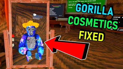 Gorilla tag all cosmetics. Wow this one is a doozy, and feels like a long time coming! I've been working pretty hard at it, so hopefully you all enjoy it. There's now a new City area with a shopping center where you can buy cosmetics. Everyone starts with 500 Shiny Rocks, and every day you log in you'll get 100 more to spend. You can also purchase additional currency at the ATM. 