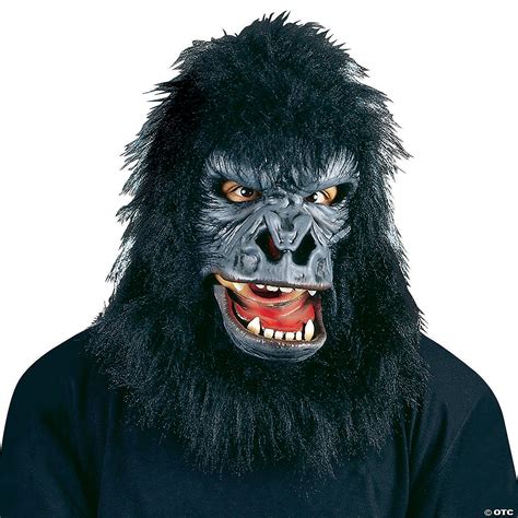 Gorillamask. If Halloween makeup is too messy for you, then just slip on this high-quality gorilla mask to easily transform into your character. This deluxe gorilla mask ... 