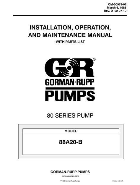 Gorman rupp self priming maintenance manual. - Husqvarna viking designer 1 user manual.