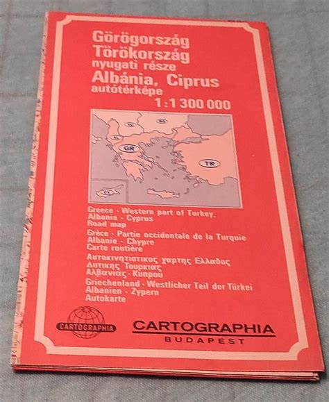 Gorogorszag, torokorszag nyugati resze, albania, ciprus autoterkepe 1:1 300 000. - Catalogue des ouvrages des xve et xvie siècles de la bibliothèque municipale d'alès..