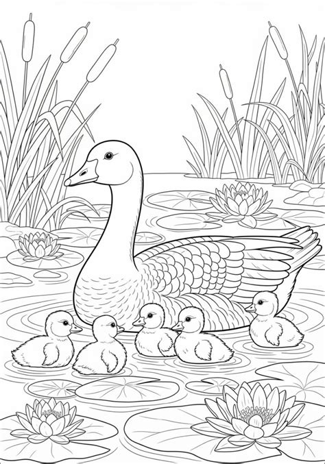 Gosling Coloring Page