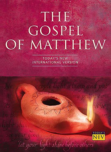Gospel of matthew niv. The Gospel of Matthew is filled with hard-hitting, Kingdom-centered verses that remind us of what is truly important: God and delivering God’s message. Besides those above, here are other favorites: Matthew 5:14-16 - “You are the light of the world. A town built on a hill cannot be hidden. 