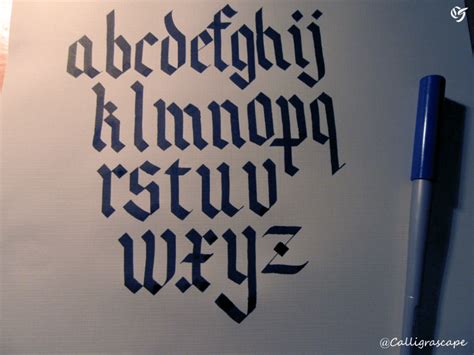 Gothic Calligraphy For Beginners #4 #Dd (old English) - YouTube