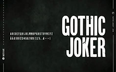 Gothic Joker Display Font Free Download - Fonts Monster