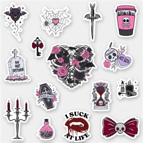 Gothic Stickers - 2,000 Results Zazzle