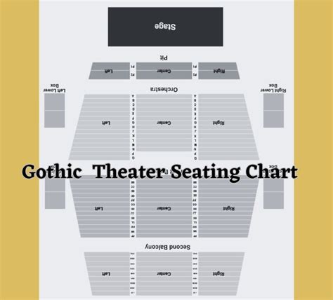 Gothic Theater Seating Chart A Complete Guide