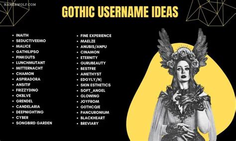 Gothic instagram usernames. Goth Usernames. Here are some great gothic usernames for you to consider: MidnightMystic – Represents the allure and mystery of the night. VelvetShadows – Combines luxury and darkness, evoking a sense of depth and mystery. RavenQuill – Inspired by the raven, often a symbol of death or prophecy, and the act of writing. 