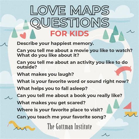 Gottman love maps. Deepen those love maps, and start being together growing love and appreciation. Love Maps Are Like Insurance. In The Seven Principles for Making Marriage Work, Gottman says that deep love maps give solid foundations to a marriage. Couples with rich love maps indeed cope better with the stressful events in their lives. 