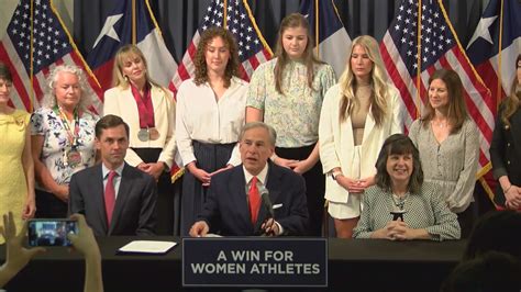 Gov. Abbott signs bill restricting college sports teams transgender athletes can join