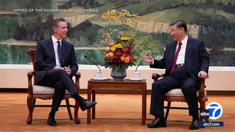 Gov. Newsom has surprise meeting with China’s leader Xi amid warm welcome in Beijing